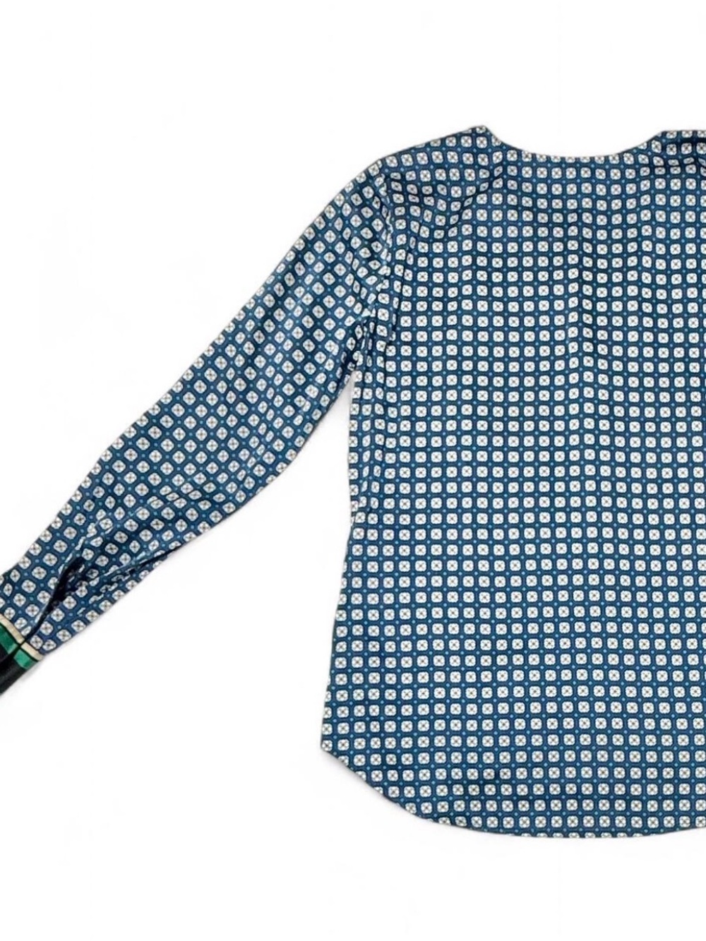 ANN TAYLOR Printed Split Neck Blouse - Picture 7 of 7